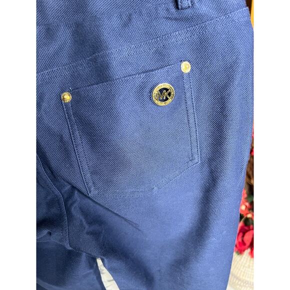 Michael Kors Women Leggings Blue Mid Rise Pull On Stretch Skinny Pants Fit Sz. S - Picture 5 of 10